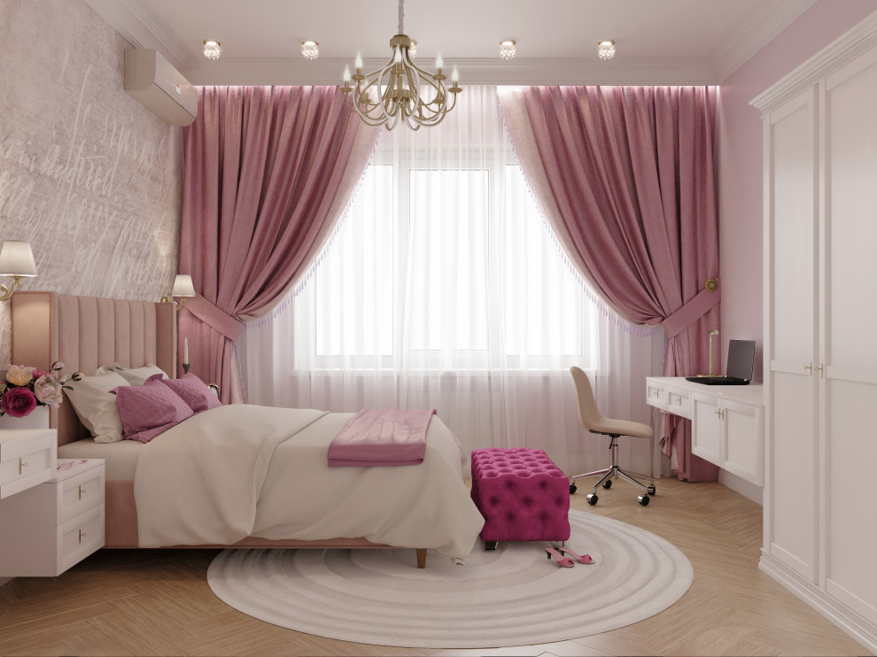 Детские комнаты для девочек. Фрагменты из разных проектов.