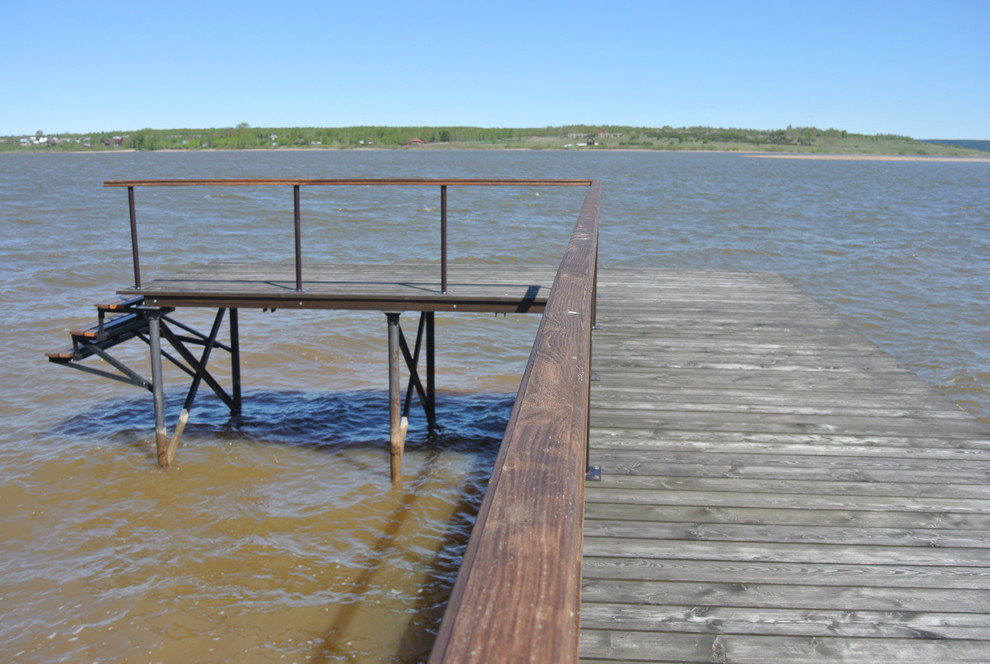 Благоустройство участка с берегоукреплением