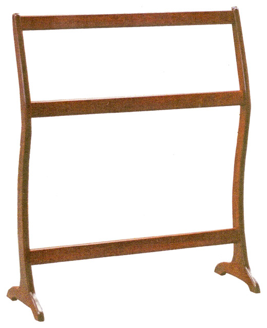 Amish Quilt Rack Curved Modern Solid Hardwood Handmade Transitional