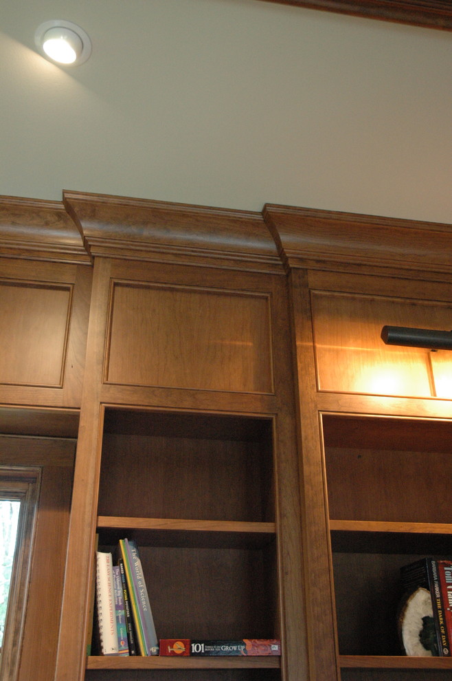 Photo of a transitional home office in Other.