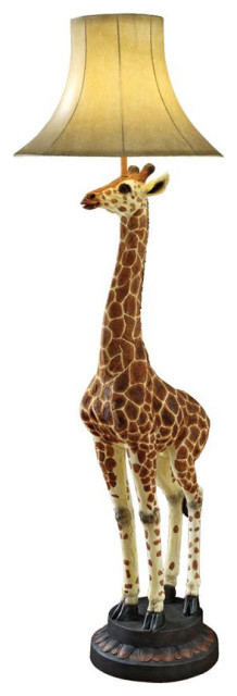 Design Toscano Heads Above Giraffe Floor Lamp