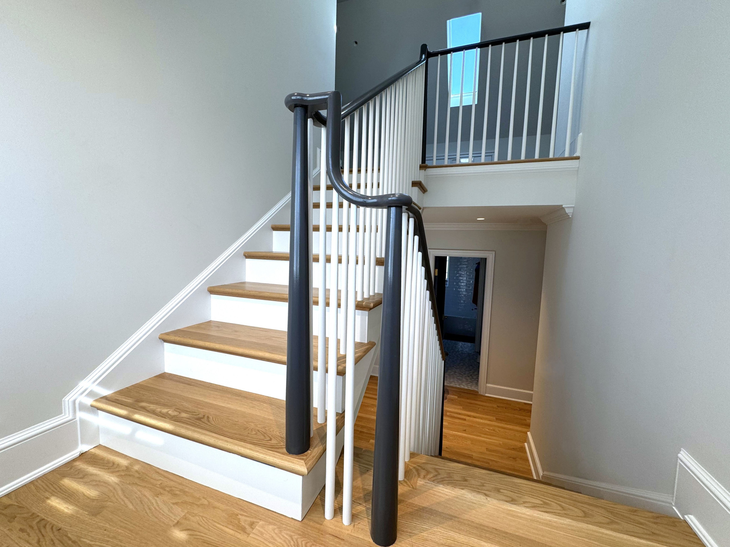 142_Airy Staircase with Over the Post Balustrade, Arlington, VA