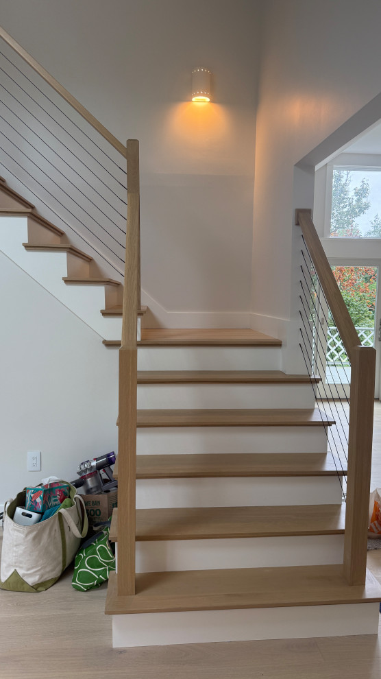 Staircase - transitional staircase idea in Boston