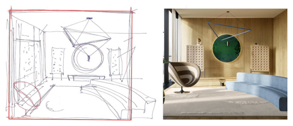 Дизайн-проект в Трибеке совместно с TAPIS ROUGE