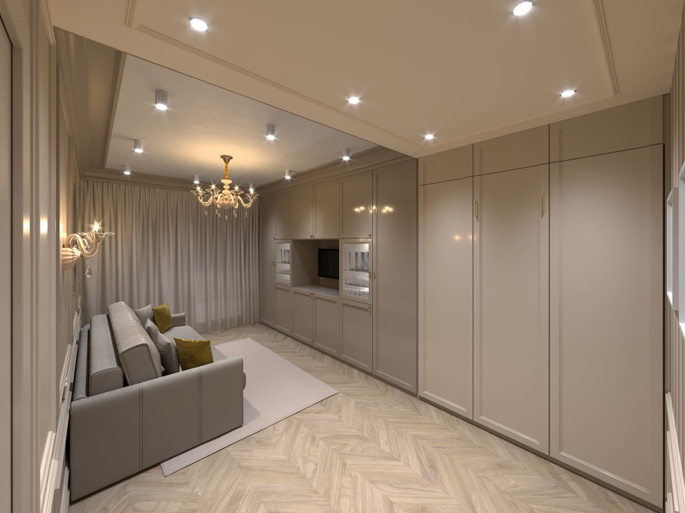 Спальня-гостиная в стиле современная классика