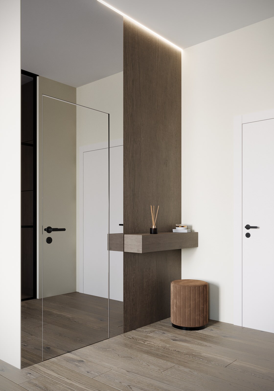 Визуализация кухни-гостиной в жк  Амур-Сити