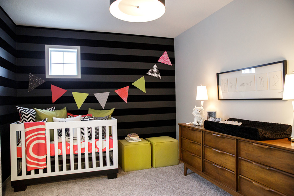 Inspiration for a contemporary kids' room in Calgary.