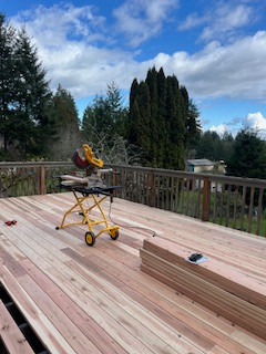 New deck before listing day