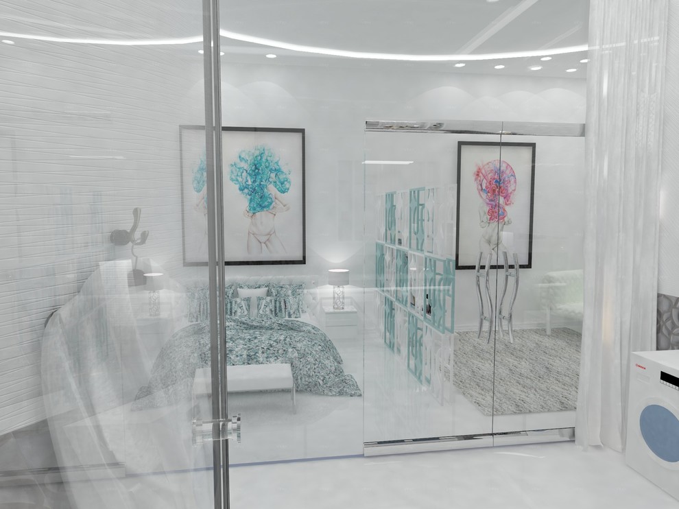 Спальня объединенная с сан злом