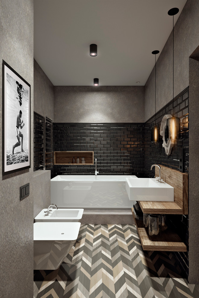 Квартира в современном стиле с элементами лофт-стилистики