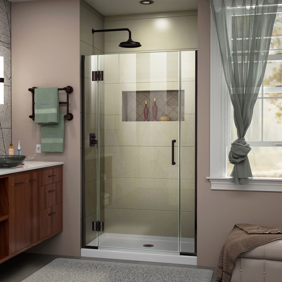 DreamLine Unidoor X 42 42 5 x72 Hinged Shower Door Contemporary Dreamline unidoor x 42 42 5 x72 hinged shower door contemporary
