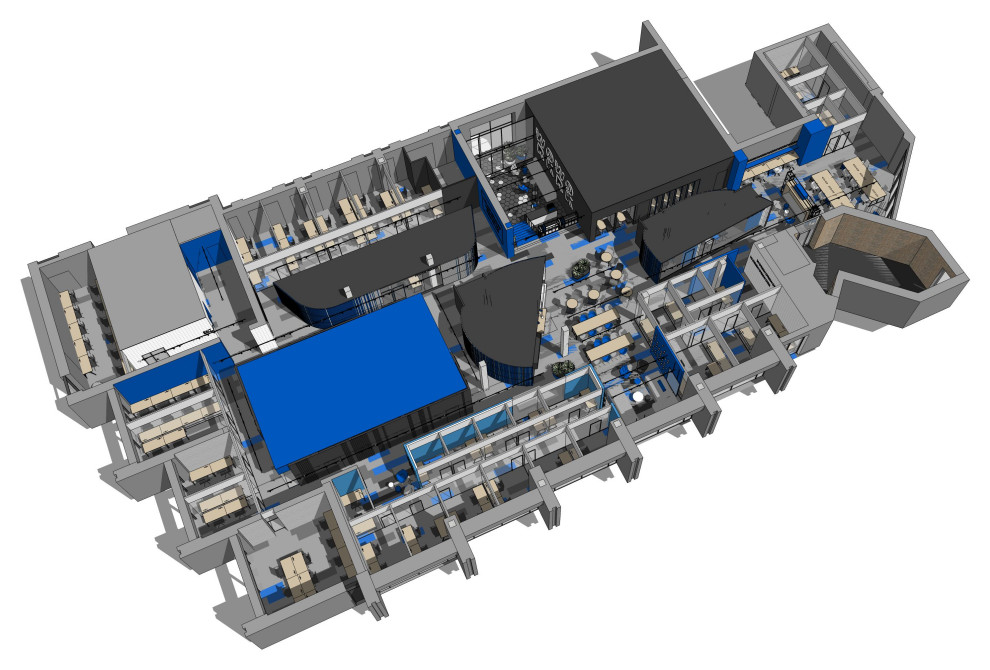 коворкинг в синем