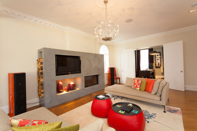 Knightsbridge contemporary-vardagsrum