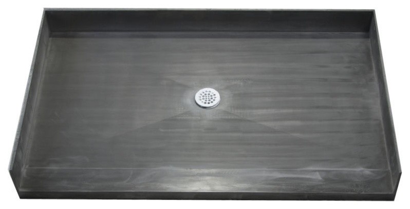 Tile Redi 3572CBF-PVC 35"x72" Curbless Shower Pan With Center PVC Drain