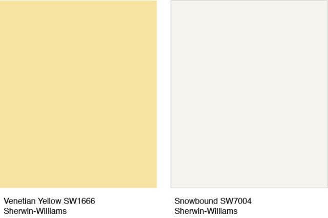 9 White And Yellow Paint Color Pairings, Sherwin Williams Yellow Dining Room Colors 2021