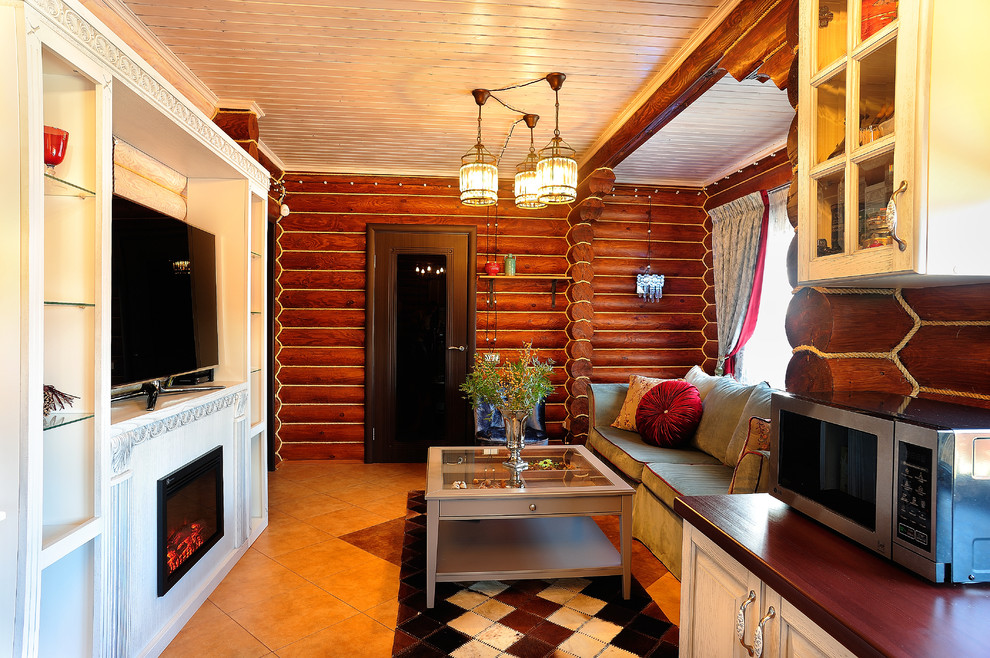 Бревенчатый дом для гостей