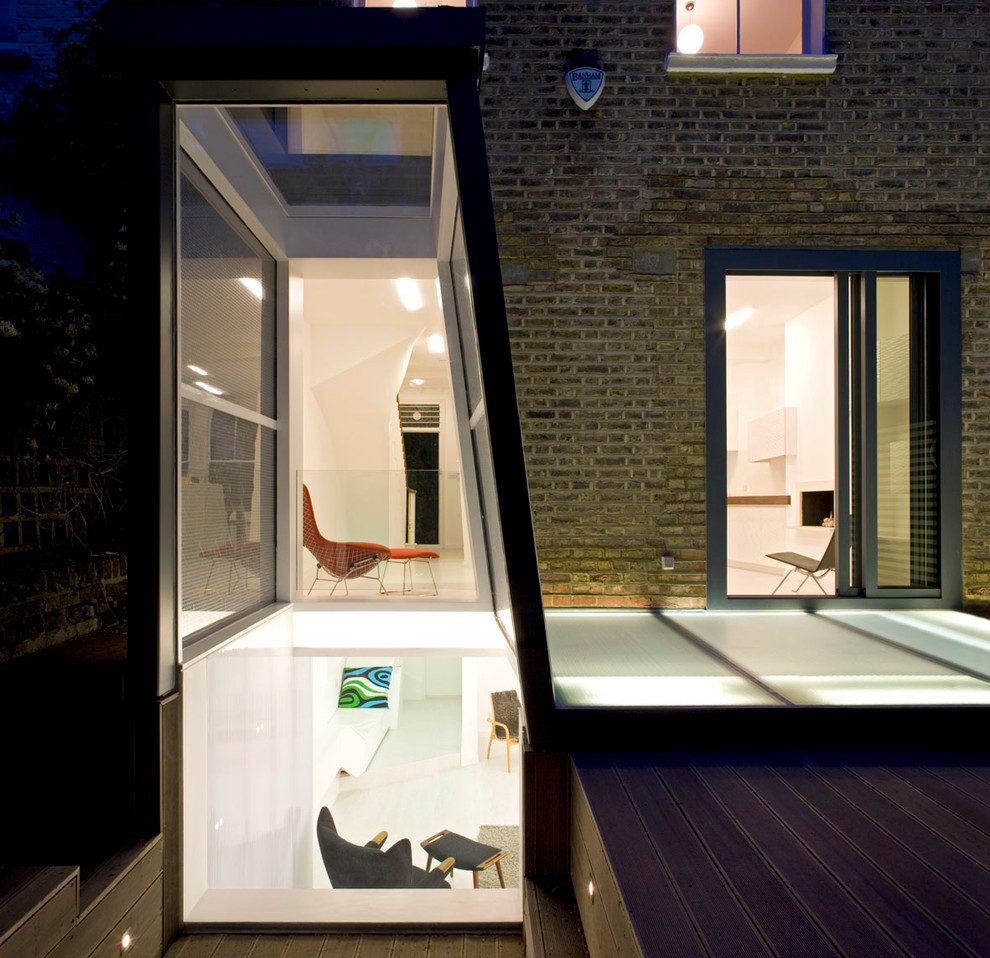 This is an example of a contemporary brick exterior in London.