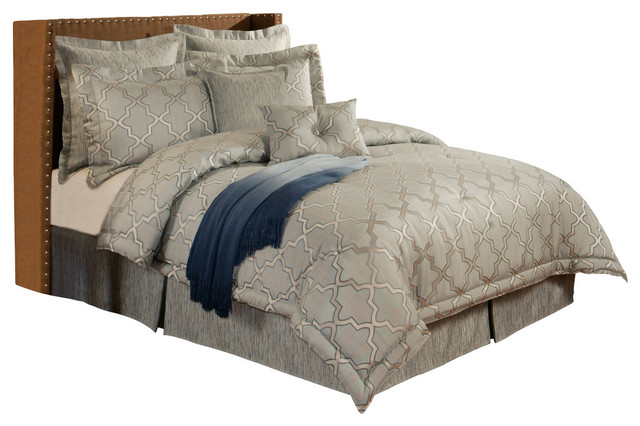 Austin Horn En Vogue Glamour Spa 4 Piece Set Mediterranean Austin Horn En Vogue Glamour Spa 4 Piece Queen Comforter Set