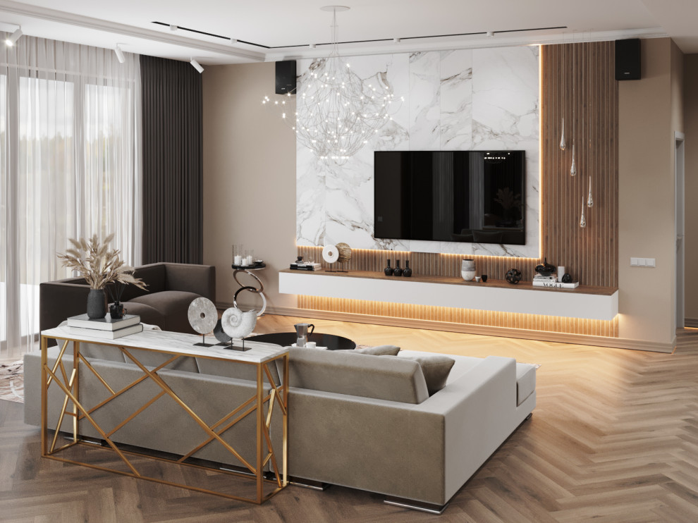 гостиная столовая