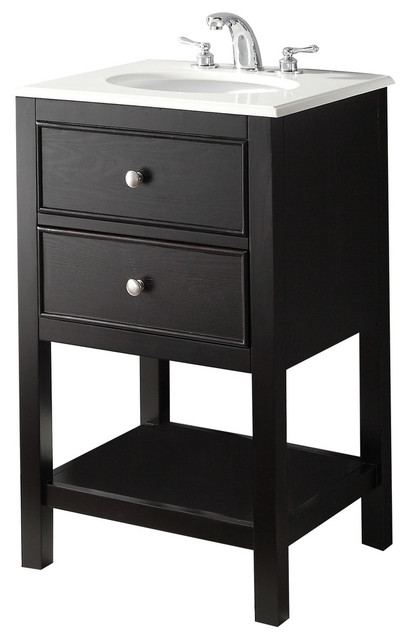 Wilmington 20 inch Bath Vanity with Bombay White Engineered Quartz ...