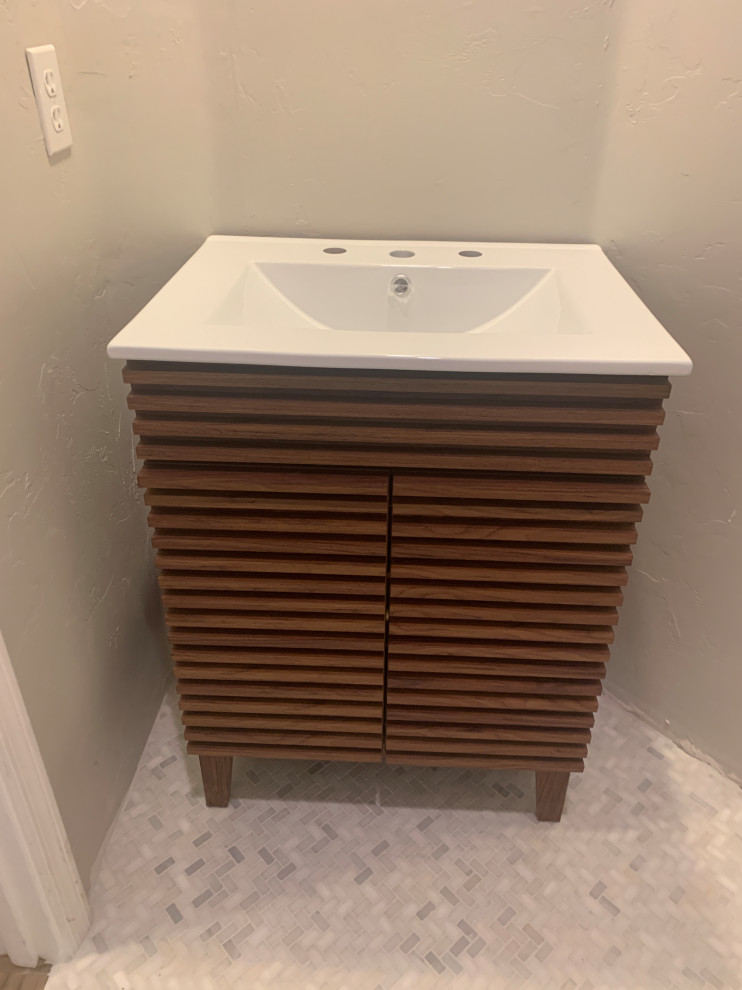 HELP! Issue with vanity not being flush against wall