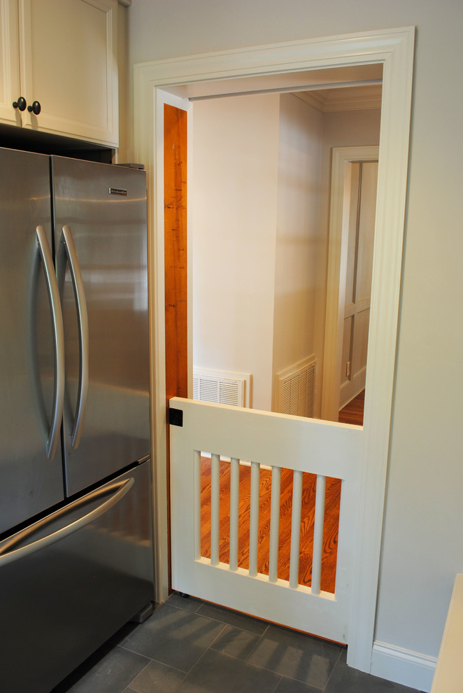 Inspiration for a transitional entryway remodel in Raleigh