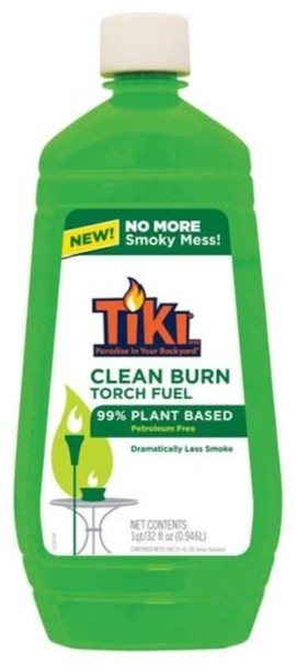 TIKI 1215057 Clean Burn Torch Fuel 32 oz, pack of 6