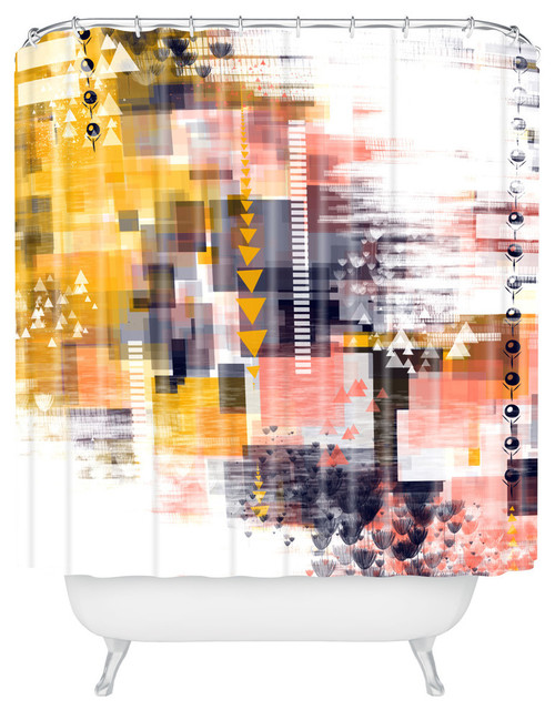 Deny Designs Jenean Morrison Charade Shower Curtain, Standard 69"x72" Contemporary Shower