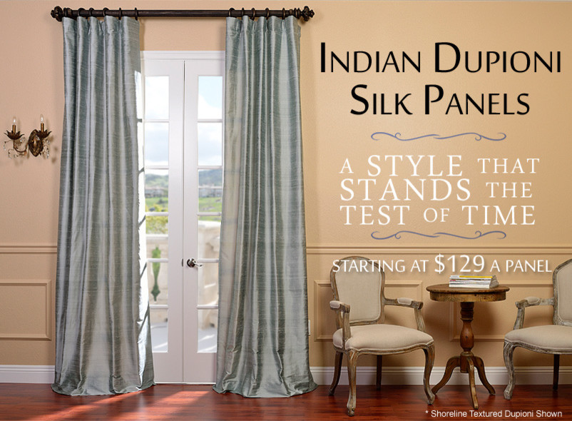 Indian Dupioni Silk Curtains