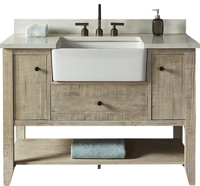 Fairmont Designs River View 48 Single, Farm Sink Bathroom Vanity