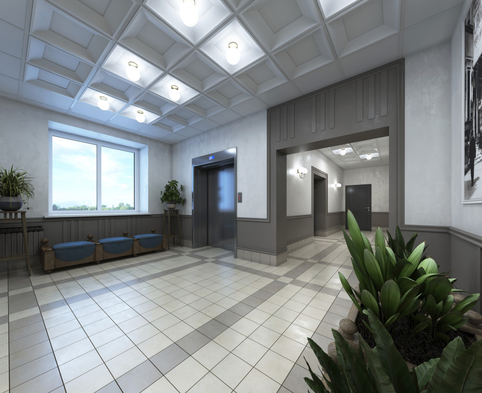 Интерьеры МОП, ЖК "БУЛГАКОВ", СК "СТРИЖИ"