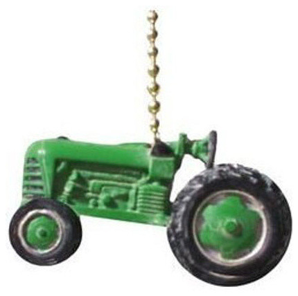 Green Agricultural Farm Tractor Ceiling Fan Light Pull