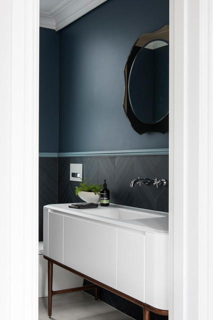 The Powder Room moderne-lille-badevaerelse