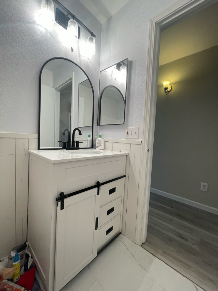 Guest bath wallpaper paint ideas