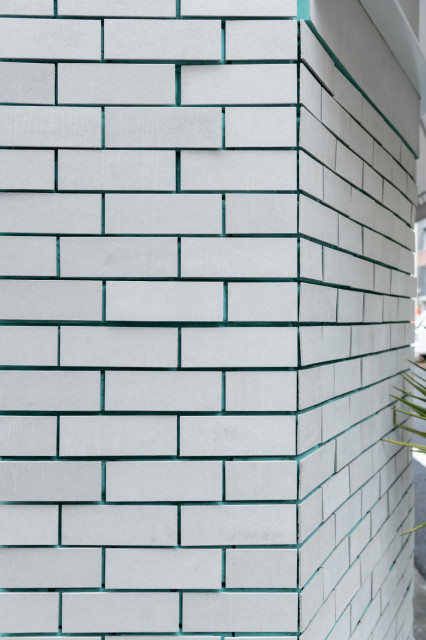 街中のショールーム contemporain-facade