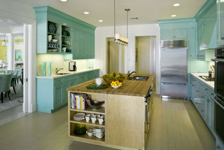 Ocean Reef - Eclectic - Kitchen - Miami - by Taylor Interior Design