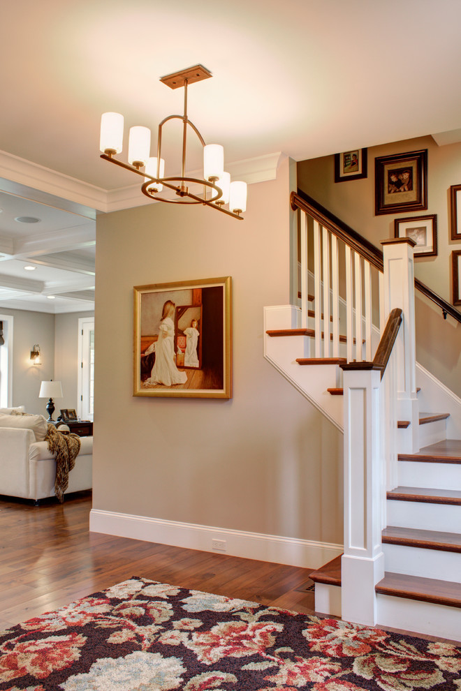 Transitional entryway photo in Boston