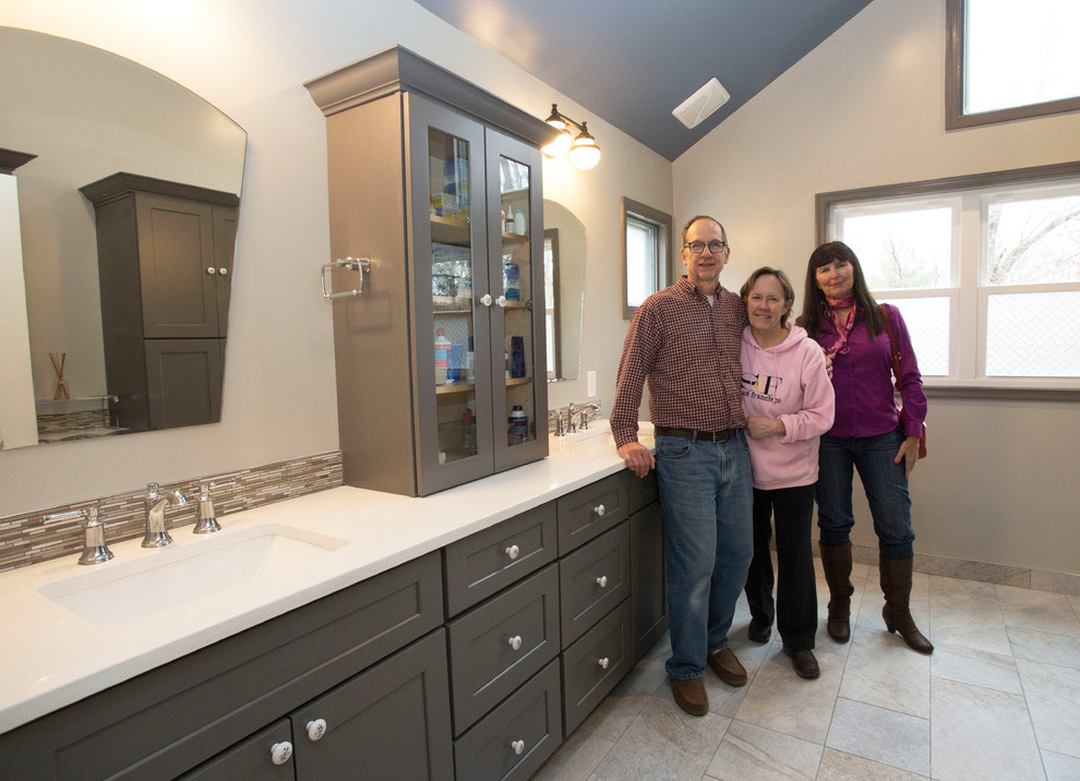Bathroom - transitional master bathroom idea in DC Metro
