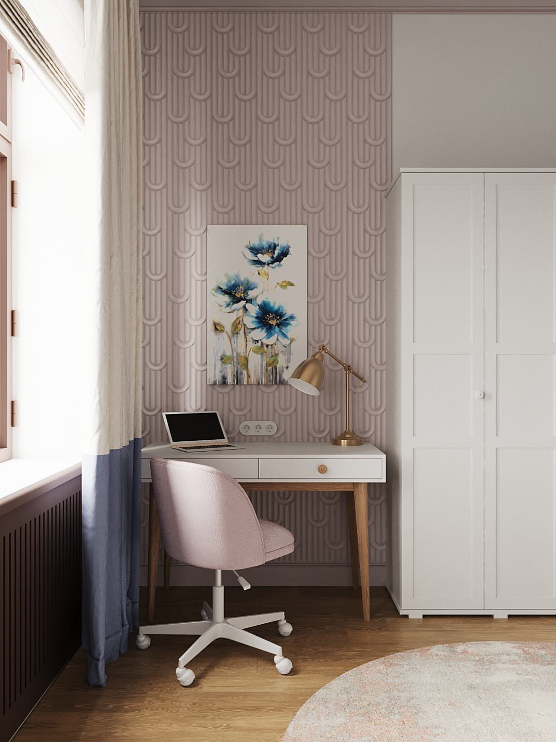 Проект в старом фонде в центре СПб. Ретро и винтаж.