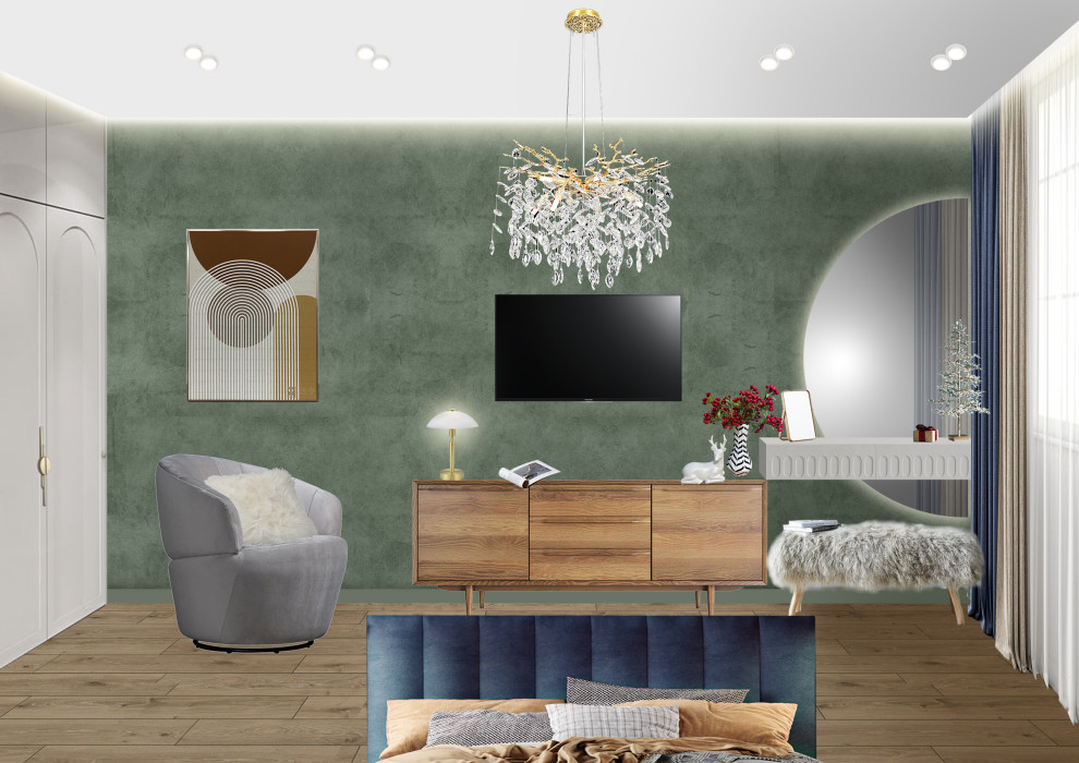 Спальня-гостиная для девушки