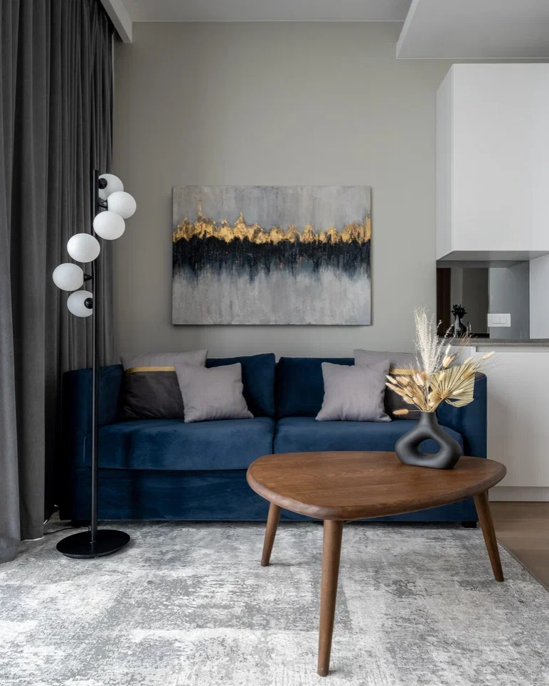 Дизайн интерьера апартаментов в Neva Towers, Москва-Сити (70 м2)