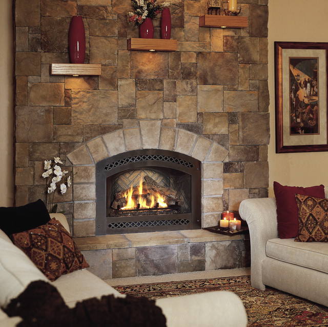 Fireplaces with Cultured Stone facing - New York - by Instone