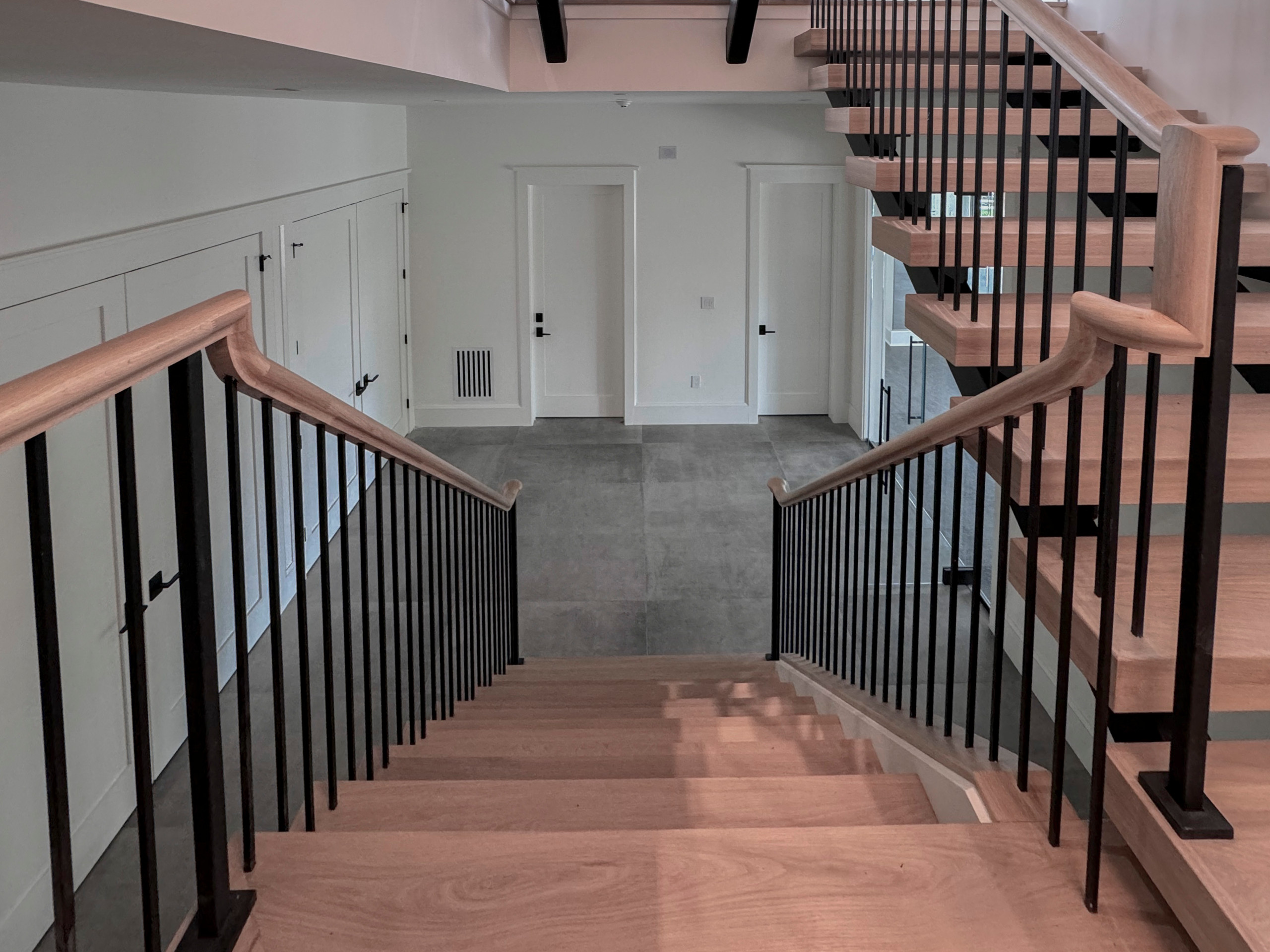 122_Modern Steel & Wood Floating Staircase, Arlington VA 22207