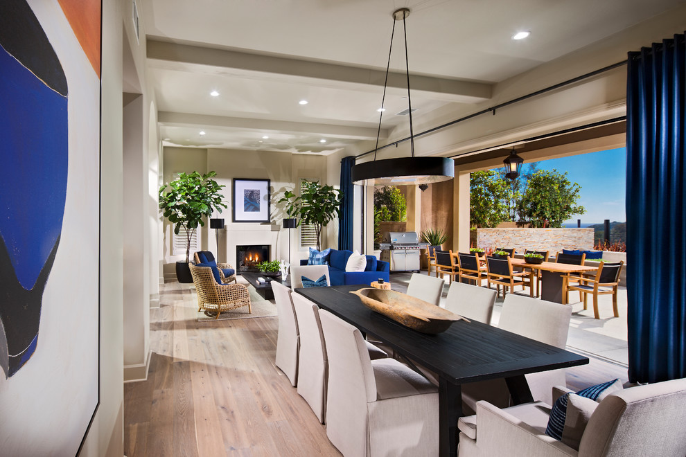 This is an example of a dining room in Orange County.
