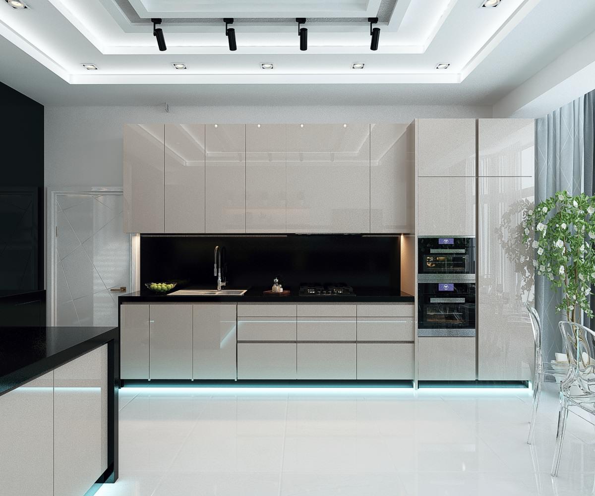 Кухня в частном домовладении 9