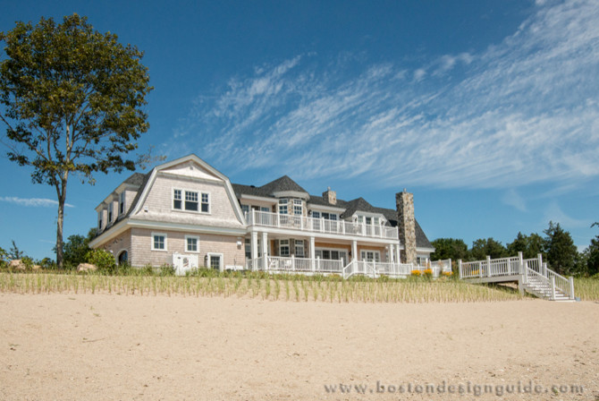 Inspiration for a beach style exterior in Boston.