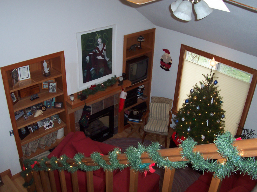 Custom Wood Shelving, Mantle, and Smallest Room Addition