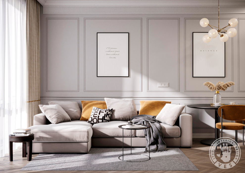 Новый дизайн проект в стиле современная классика Г. Краснодар ЖК "Новый город" К