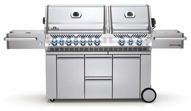 Prestige PRO 825 Grill On Cart with IR Rotisserie and Side Burner, Propane  Gas - Contemporary - Outdoor Grills - by Fire Pits Direct | Houzz