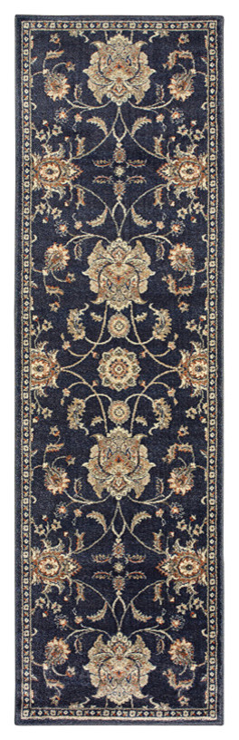 Oriental Weavers Sphinx Pasha 4927B Rug, Blue/Ivory, 2'3"x7'6" Runner